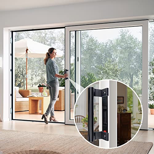 Young Dance Aluminum Sliding Door Handle - 8" Glass Door Pull Fits 6-5/8" Mounting Holes - Perfect for Patio Doors (Black) - Image 5
