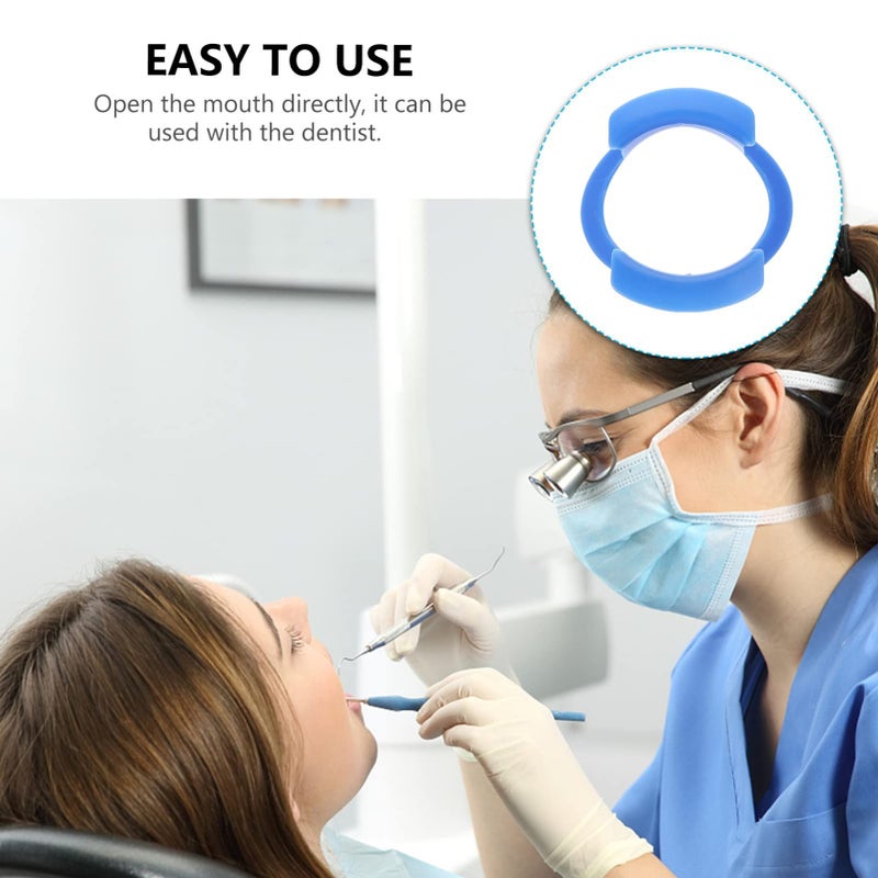 Healifty Orthodontic Mouth Opener Dental Cheek Lip Bite Block 7X6.7X1cm - Image 4