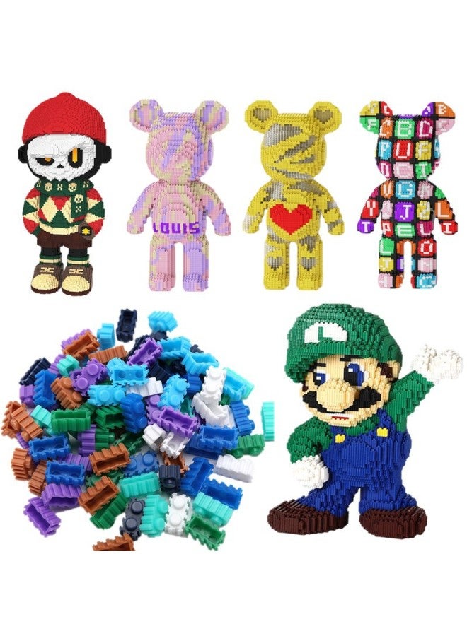 Yangspell Building Blocks Play Series Particle Building Blocks Creative Cartoon Adult High Difficulty Three-dimensional Puzzle Boys Gift Ornaments-Color:8092 Pink Skirt Coolomi  - Image 4