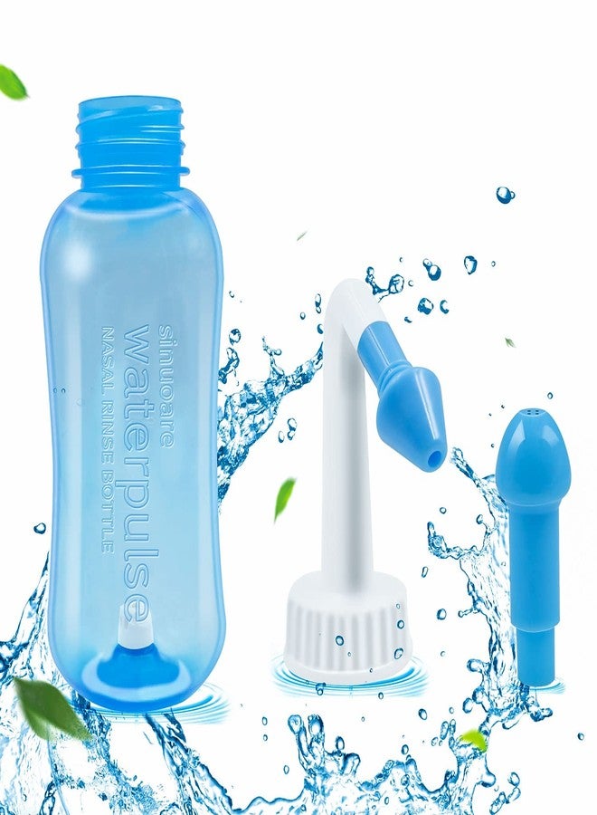 Abnaok Neti Pot Sinus Rinse Bottle，Abnaok Nose Wash Cleaner Pressure Rinse Nasal Irrigation for Adult & Kid BPA Free，Nasal Wash Kit for Home or Travel - Image 1