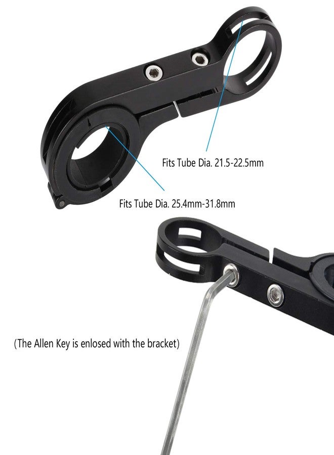 Lystin Bike Handlebar Extender, Lightweight Durable Aluminum Alloy Double Bicycle Handlebar Extension Bracket for Holding Motorcycle E-Bike Lamp Speedometer (Aluminum Alloy) - Image 4