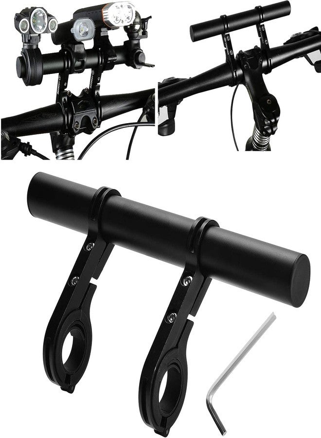 Lystin Bike Handlebar Extender, Lightweight Durable Aluminum Alloy Double Bicycle Handlebar Extension Bracket for Holding Motorcycle E-Bike Lamp Speedometer (Aluminum Alloy) - Image 1