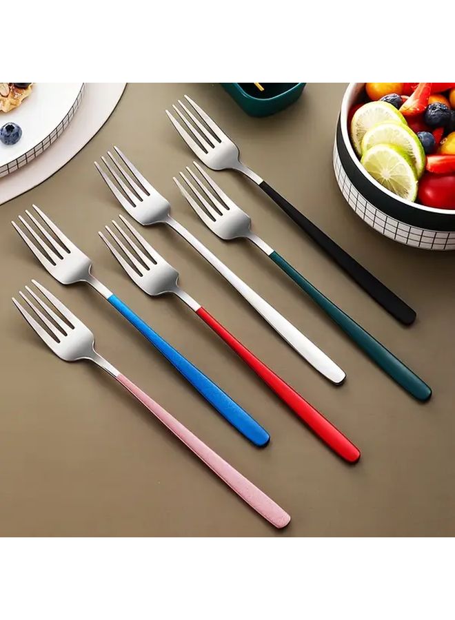 Golden Red Portable Stainless Steel Cutlery Set 6 Pcs With Case - Image 4