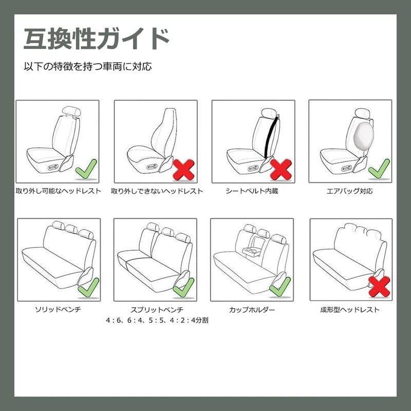 FH Group Car Seat Covers Full Set Premium Cloth - Universal Fit,Automotive Seat Cover,Low Back Front Seat Covers,Airbag Compatible,Split Bench Rear Seat,Washable Seat Cover for SUV,Sedan Red - Image 3