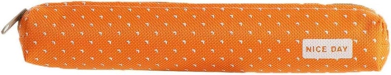 Sluswallow 1Pc Orange Pencil Case Cute Stationeries Pouch Kawaii Pencil Pouch Candy Color Pencil Box Super Slim Pen Bag Cosmetic BagPen Pencil and Marker CasesArts Crafts and Sewing