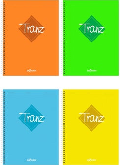 Le Color 4-Piece School Notebook Set A4 Tranz Square 200 Pages PP Cover  - Image 1