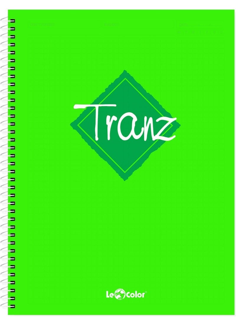 Le Color 4-Piece School Notebook Set A4 Tranz Square 200 Pages PP Cover  - Image 4