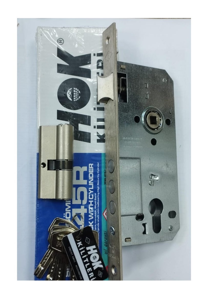Kalon apartment door hook, strong, high quality, Turkish, with 5 computer keys and a copper core  - Image 1