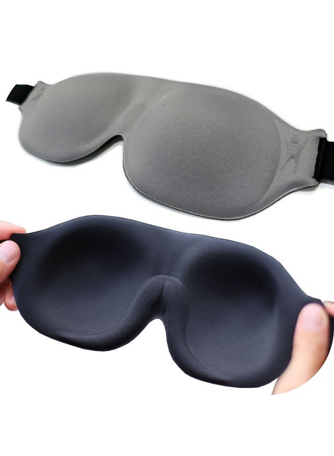 كومفي ميد قناع النوم Cmem17 أفضل قناع العين ثلاثي الأبعاد للليل والسفر للرجال والنساء (رمادي) - Image 3