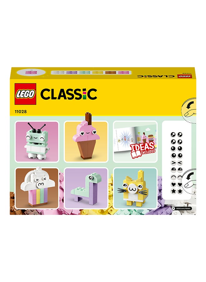 LEGO - Classic Creative Pastel Fun 11028 Building Toy Set; Build A Colourful Ice Cream, Dinosaur, Cat, Cloud And Lots More And Enjoy Free-Building Fun; Imaginative, Playful, Learning Gift For Kids Aged 5+ (333 Pieces) - Image 1