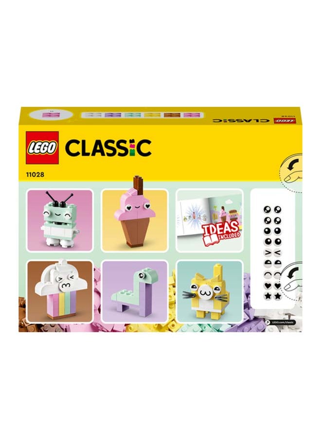 LEGO - Classic Creative Pastel Fun 11028 Building Toy Set; Build A Colourful Ice Cream, Dinosaur, Cat, Cloud And Lots More And Enjoy Free-Building Fun; Imaginative, Playful, Learning Gift For Kids Aged 5+ (333 Pieces) - Image 1