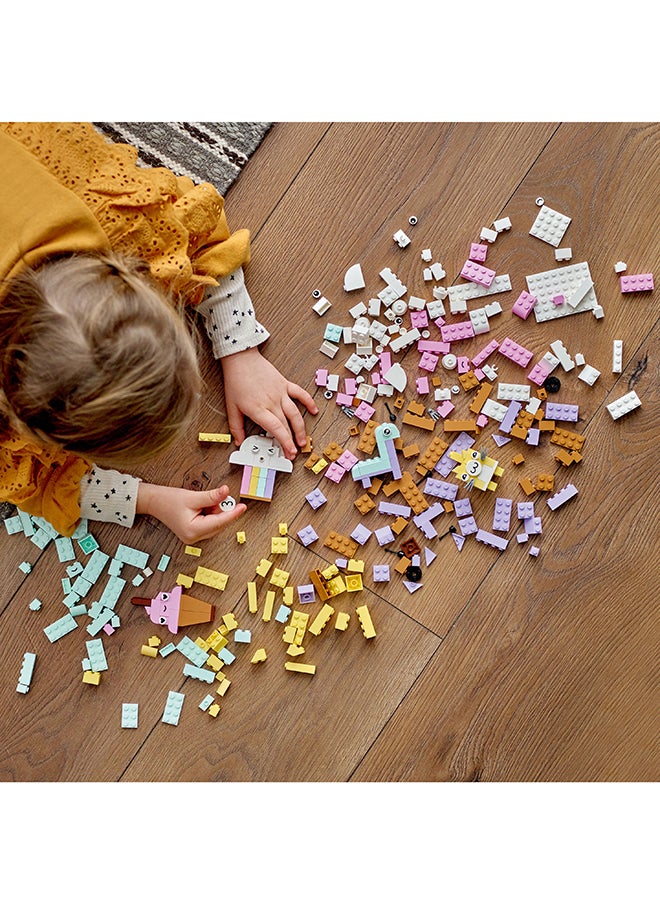 LEGO - Classic Creative Pastel Fun 11028 Building Toy Set; Build A Colourful Ice Cream, Dinosaur, Cat, Cloud And Lots More And Enjoy Free-Building Fun; Imaginative, Playful, Learning Gift For Kids Aged 5+ (333 Pieces) - Image 1