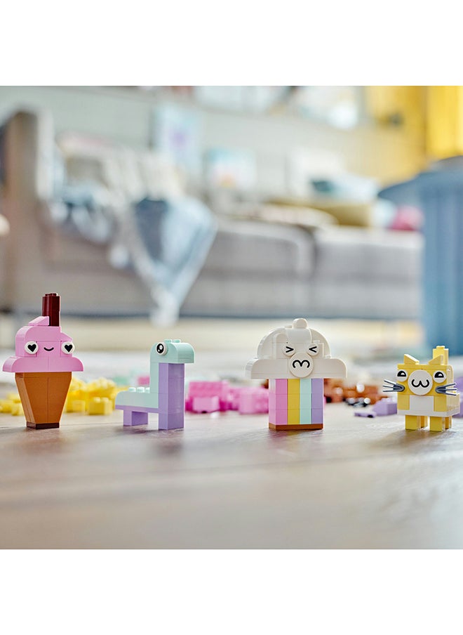 LEGO - Classic Creative Pastel Fun 11028 Building Toy Set; Build A Colourful Ice Cream, Dinosaur, Cat, Cloud And Lots More And Enjoy Free-Building Fun; Imaginative, Playful, Learning Gift For Kids Aged 5+ (333 Pieces) - Image 1