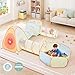 UTEX 3 in 1 Pop Up Play Tent with Tunnel Ball Pit for Kids Boys Girls Babies and Toddlers IndoorOutdoor Playhouse 6 in 1 with Ball Pit and Square Tent - Image 4
