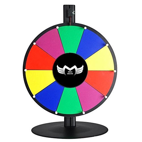MegaBrand 16 Tabletop Color Dry Erase Spinning Prize Wheel 10 Slot - Image 1