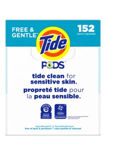 Tide 152 PODS Liquid Laundry Detergent Pacs, Free & Gentle, For Baby Sensitive Skin | 152-count |  For All Automatic Machine  - Image 3