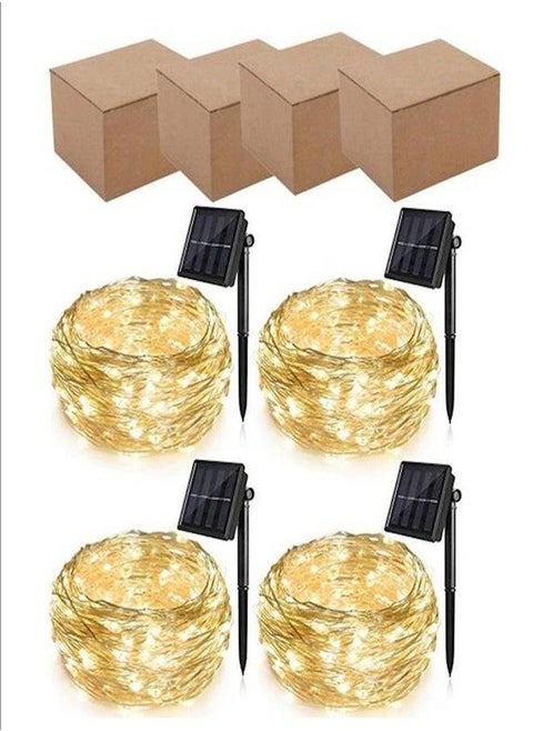 Super Bright 4 Strings of Solar String Lights.