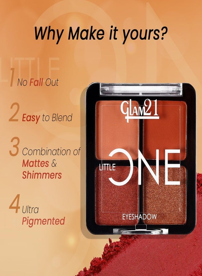 Glam 21 Glam21 Little One 4-in-1 Eyeshadow Palette | Ultra pigmented, Easy to blend | Long Lasting Eye Make Up Kit |Little Lady-04 - Image 3