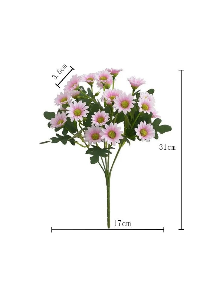 1-Bouquet 28 Heads Simulation Gerbera Chrysanthemum,Artificial Silk African Little Daisy Flower,Fake Flower Home Decoration without Vase - Image 3