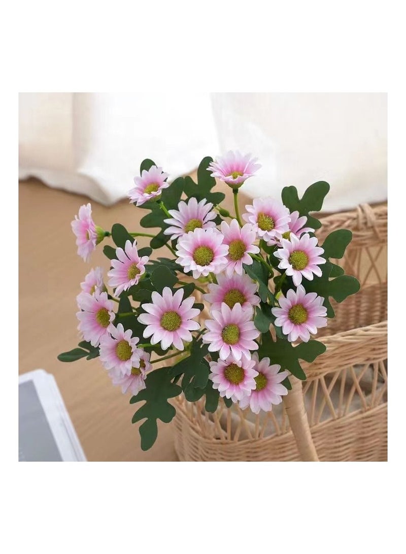 1-Bouquet 28 Heads Simulation Gerbera Chrysanthemum,Artificial Silk African Little Daisy Flower,Fake Flower Home Decoration without Vase - Image 2