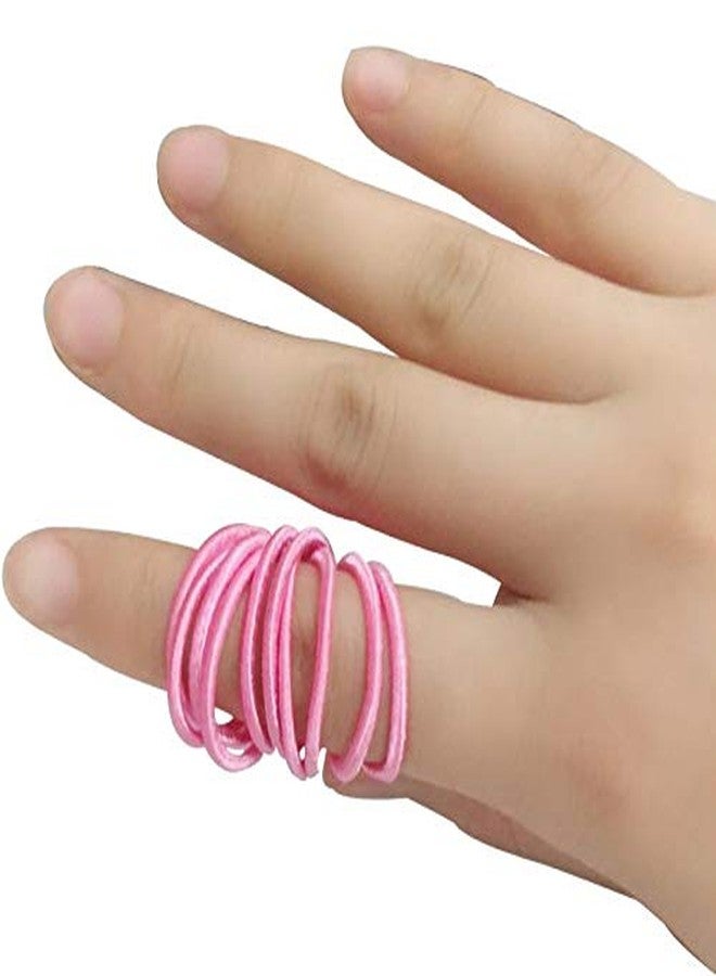 FAMEZA 100 Pieces Multicolor Baby Girls Hair Ties Finger Hair Ties No Crease Hair Bands Ponytail Holder Hair Accessories for Baby Girls Infants Toddlers（2cm in Diameter) - Image 5