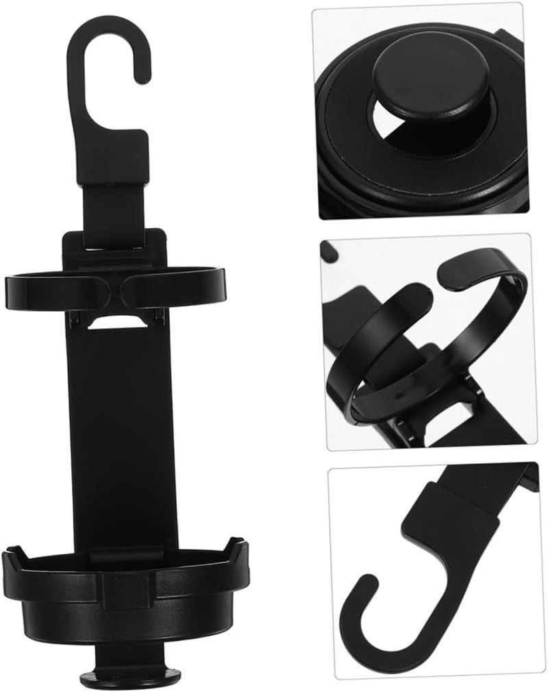 Multi-demand satisfied design 2pcs Back Seat Cup Holder for Car Headrest Cup Holder Pp Material Space-Saving for Car Enthusiasts Repeated use resistant selected material - Image 5