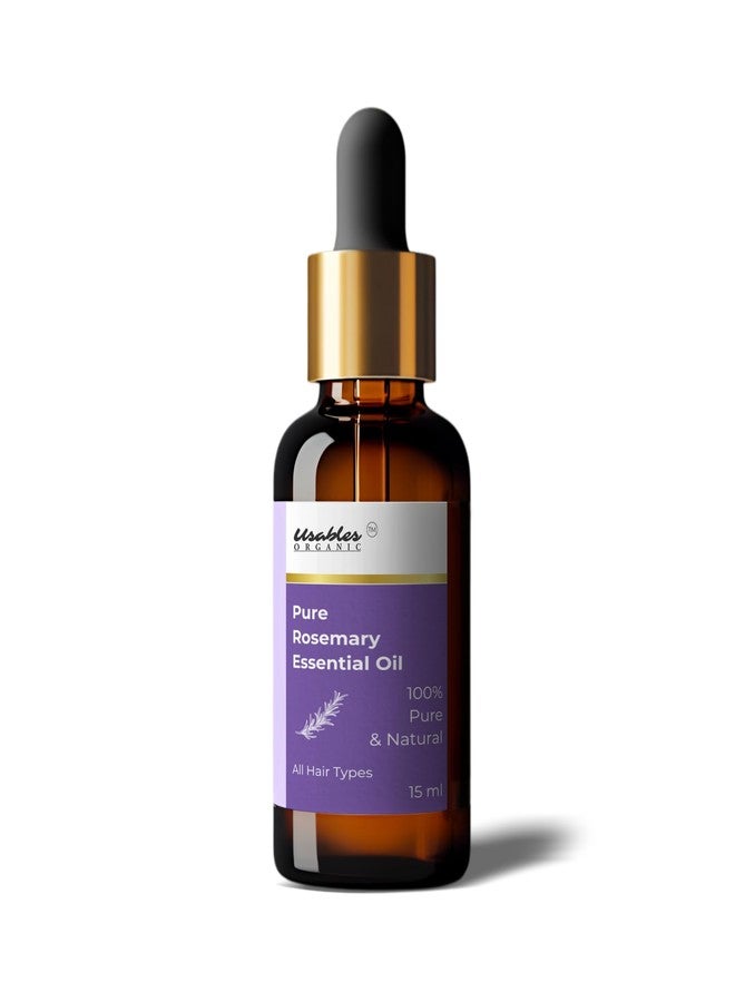 Usables ORGANIC Naturals Rosemary Oil, Coconut Oil, Combo (Cold Pressed) with Neem Combs For Hair Growth, Dandruff & Hairfall Control, Acne, Dark Spots | Cold Pressed Oil For Skin & Hair Care, | Organic Hair & Care Kit - Image 2