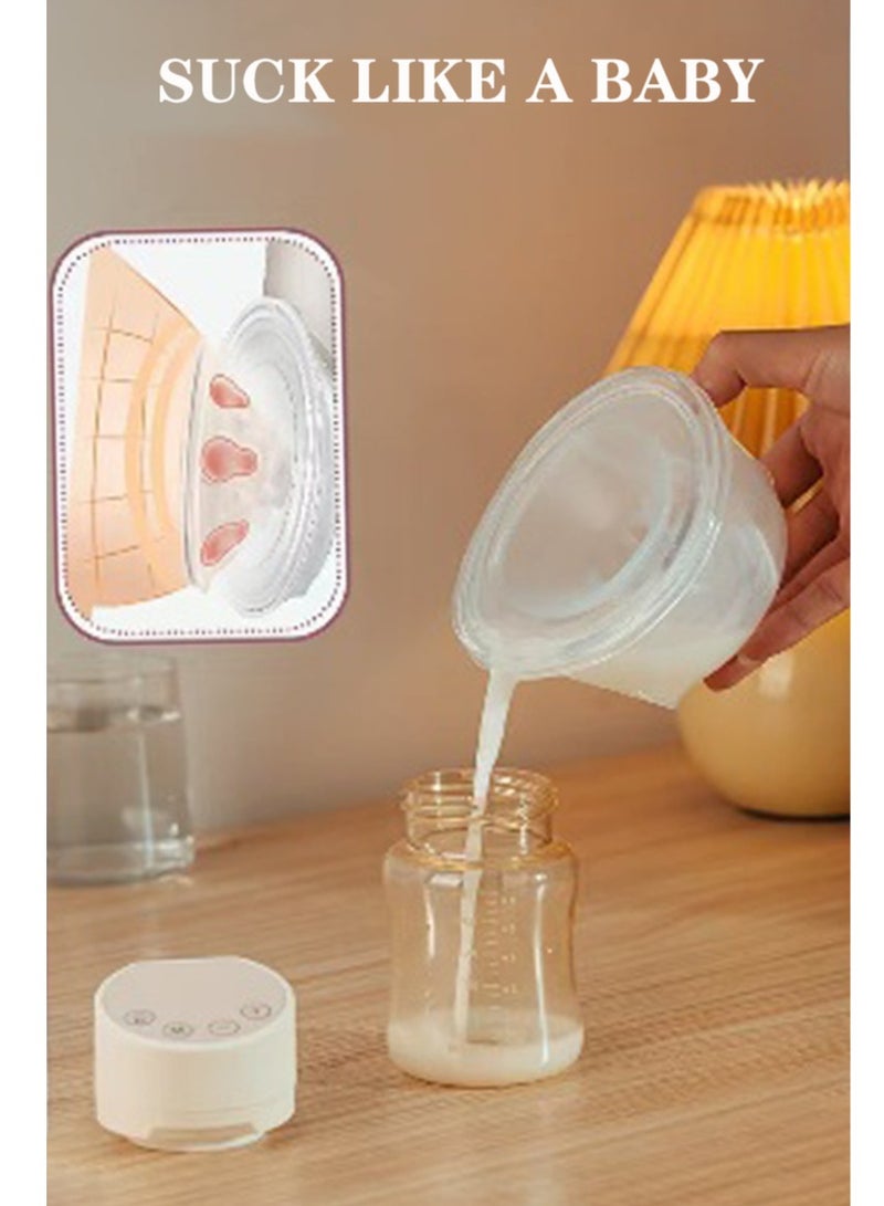 Breast Pump,Electric Breast Pump,Portable Hands-Free Breast Pump Wearable,3 Mode 10 Levels Memory Function Rechargeable Milk Extractor with Massage and Breastfeeding Pumping Mode,Smart LED Display - Image 4