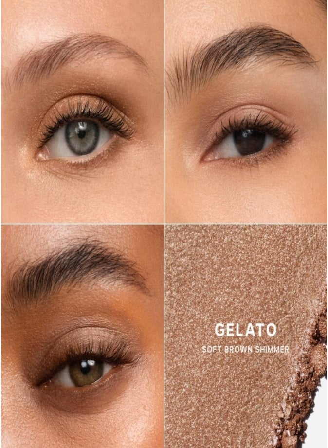 Saie SuperSuede™ Baked Eyeshadow 1g – Gelato (Soft Brown Shimmer) 16-Hour Wear Long-Lasting Baked Powder Eyeshadow - Image 2