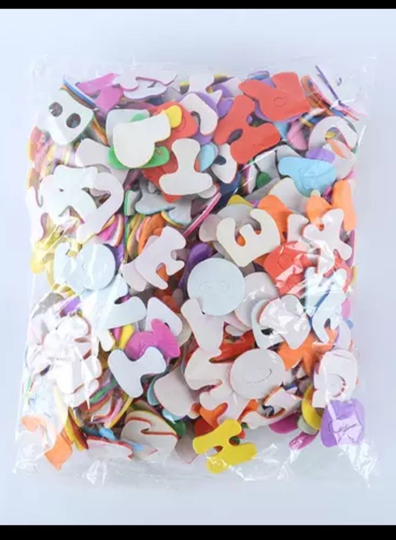 Generic 200 Pieces Self Adhesive Foam Colourful Alphabet Letters For Educational Crafts.  - Image 2