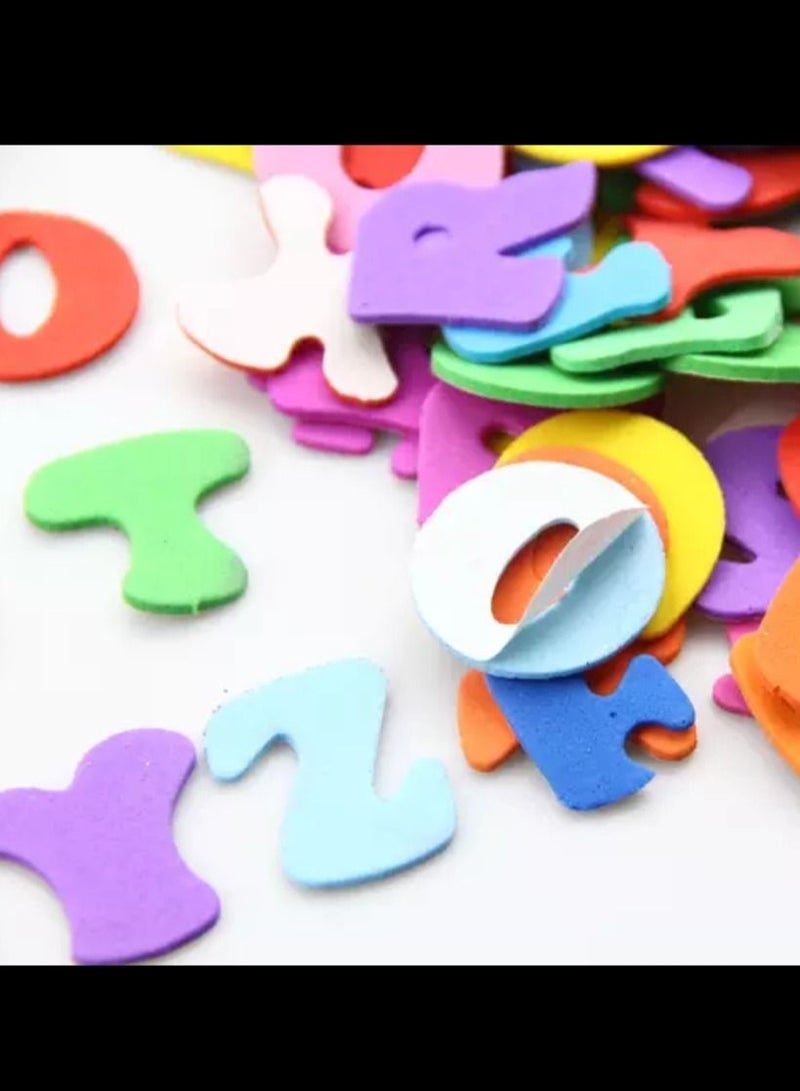 Generic 200 Pieces Self Adhesive Foam Colourful Alphabet Letters For Educational Crafts.  - Image 3