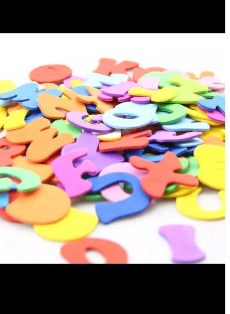 Generic 200 Pieces Self Adhesive Foam Colourful Alphabet Letters For Educational Crafts.  - Image 1