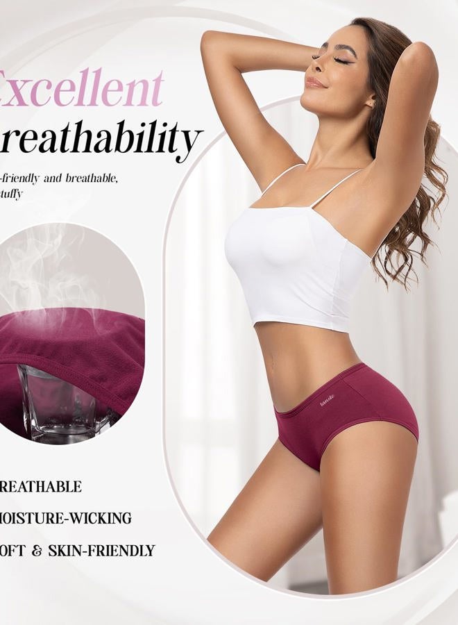 TANSTC Women's Cotton Briefs, Pack of 6, Hipster Briefs, Low Waist & Stretch, Breathable, Briefs multipack x 6, 3XL - Image 2