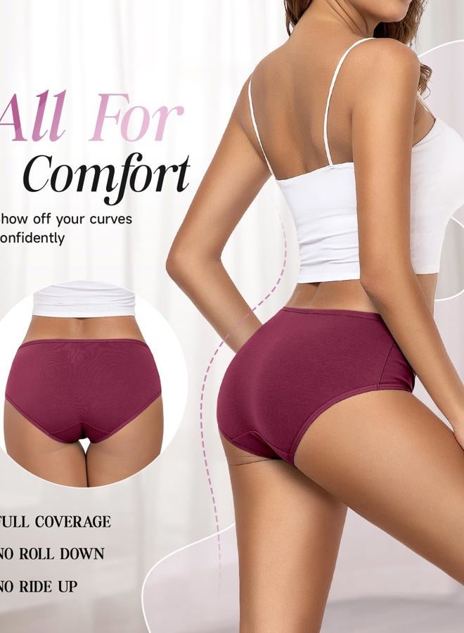 TANSTC Women's Cotton Briefs, Pack of 6, Hipster Briefs, Low Waist & Stretch, Breathable, Briefs multipack x 6, 3XL - Image 3