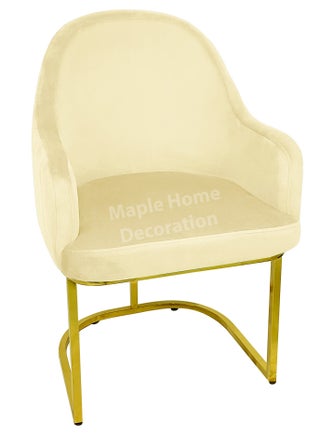 Maple Home Velvet Chairs Modern Accent Dining Chairs Flannelette Comfy Upholstered Dining Room Furniture Leisure Chairs Golden Metal Leg - pzsku/Z71F4FB875E1EA03F1EC4Z/45/_/1697464697/1a7319d8-1c8d-4301-8207-e03e5b250bfd