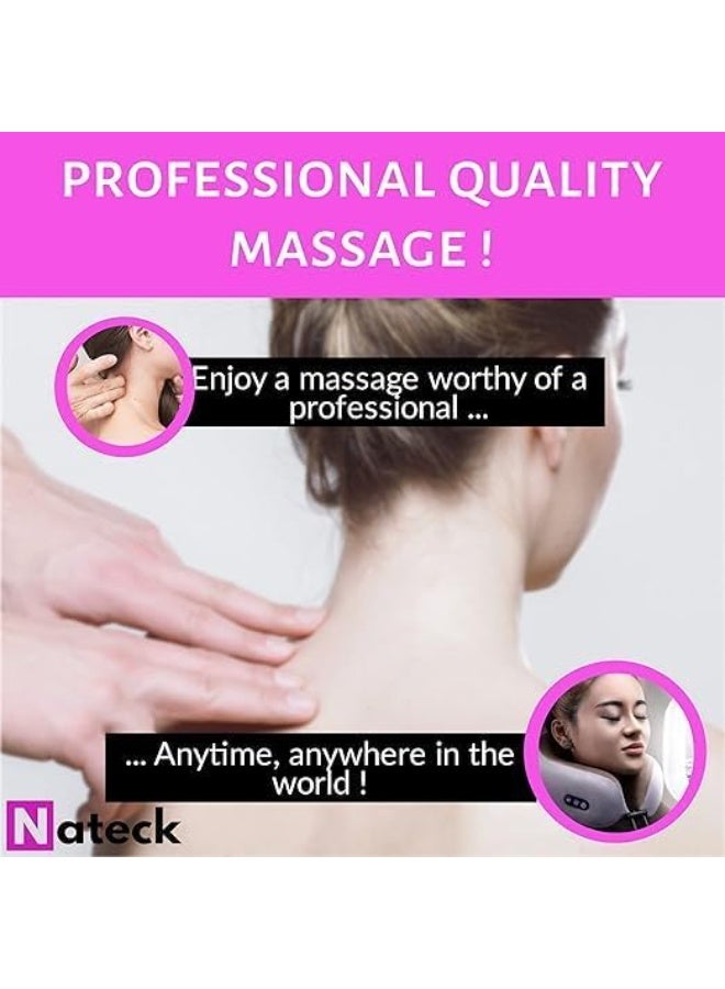 U-Shaped Multifunctional Massage Pillow – Vibration Shoulder & Neck Kneading for Muscle Pain Relief – USB & Battery Operated, Dual Charging Options - Image 2