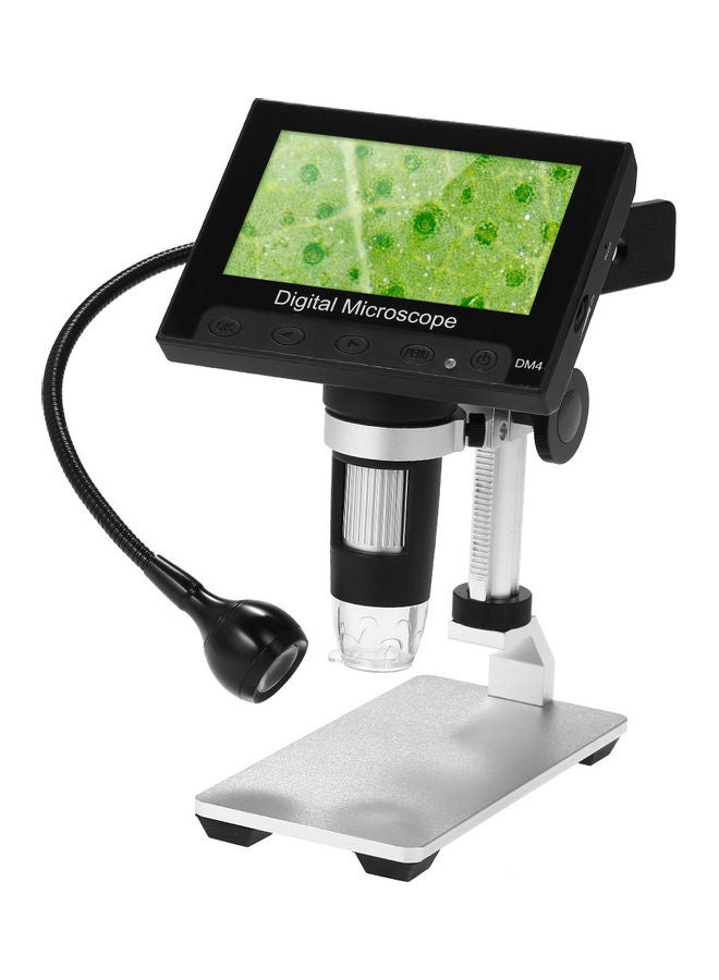 Portable Digital Microscope With Metal Stand And Adjustable Lamp - Image 1