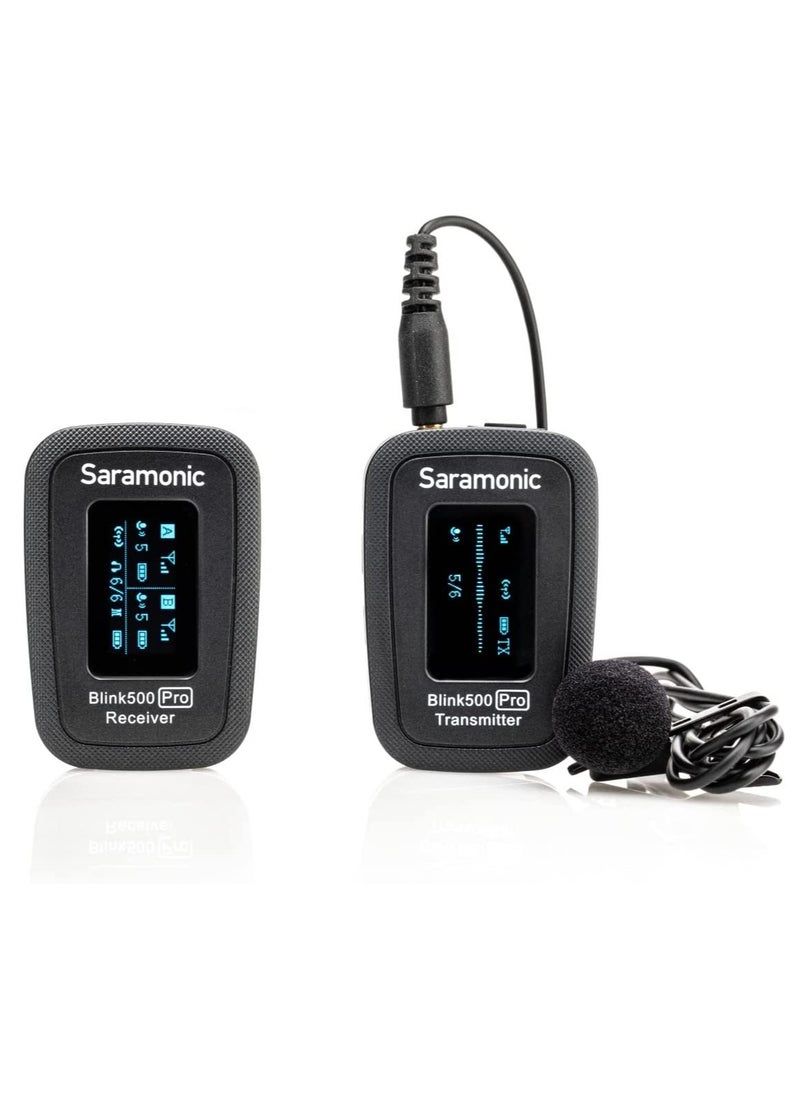 Saramonic - Blink 500 Pro B1 Digital Camera-Mount Wireless Omni Lavalier Microphone System RX+TX - Image 1