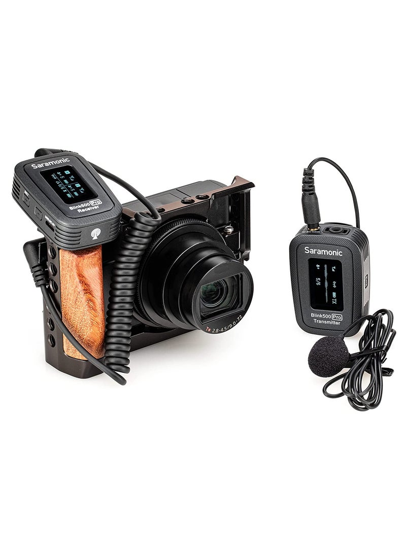 Saramonic - Blink 500 Pro B1 Digital Camera-Mount Wireless Omni Lavalier Microphone System RX+TX - Image 1