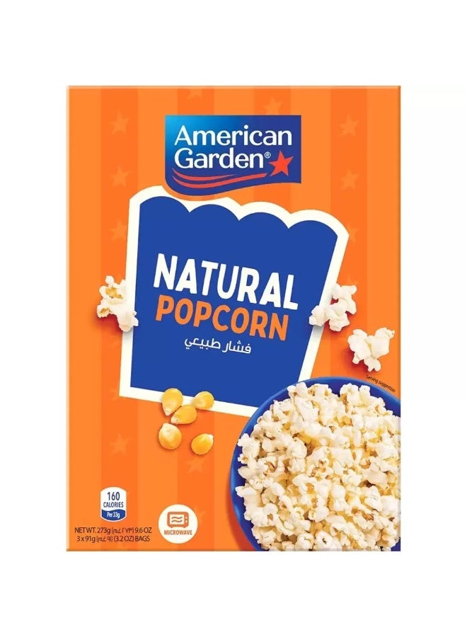 American Garden American Garden Microwave Natural Popcorn- 273gms 