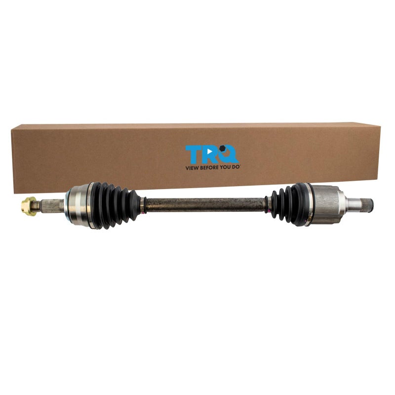TRQ Front Left CV Axle Shaft Assembly Driver Side Compatible with 20112017 Honda Odyssey Neoprene Boots Moly Greased