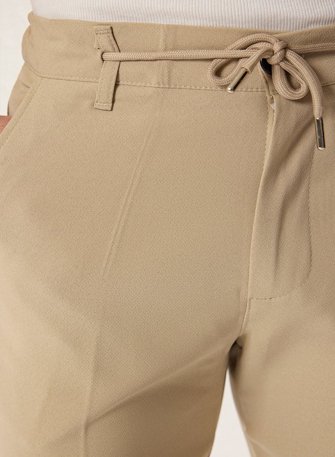 trendyol Slim Fit Waist Tie Detail Elastic Fabric Woven Trousers TMNAW25PL00027 - Image 5