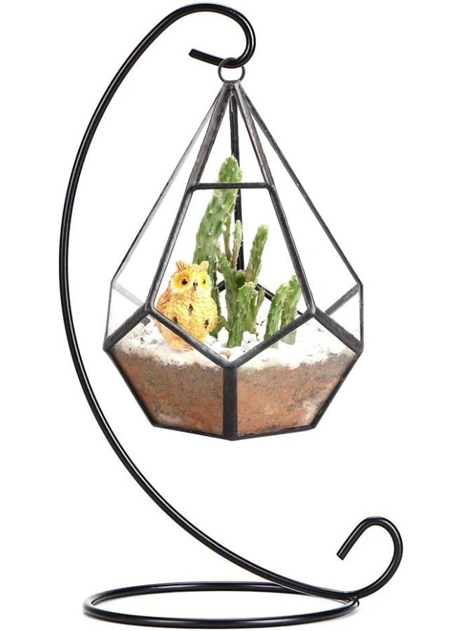 OwnMy 10 Packs of Ornament Display Stand Holder Iron Hanging Rack for Hanging Globe Air Plant Terrarium Witch Ball Bauble Home Party Craft - Image 2