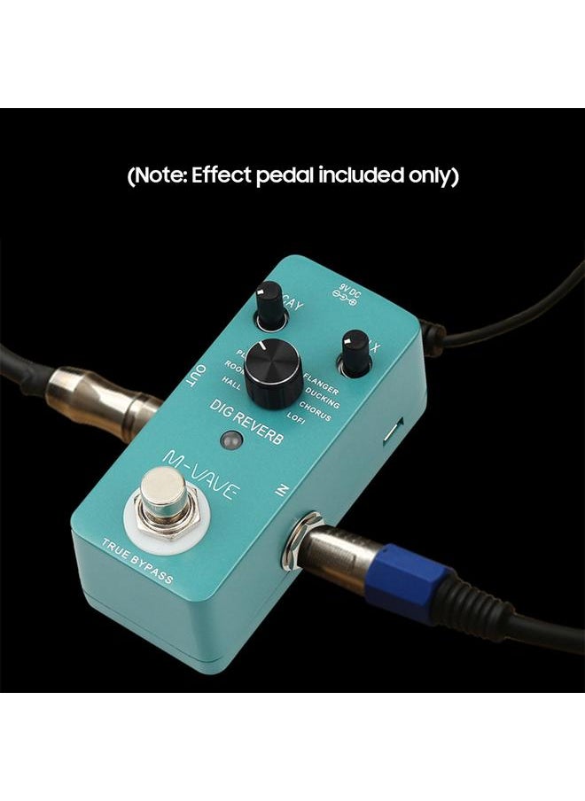 Thoraya - M-VAVE DIG REVERB Digital Reverb Guitar Effect Pedal 9 Reverb Types Decay & Mix Control True Bypass Full Metal Shell - Image 1
