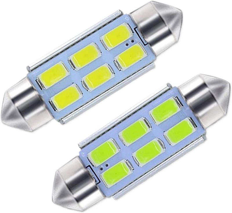 QASULER 2x 36mm License Plate Light Bulbs - Image 1