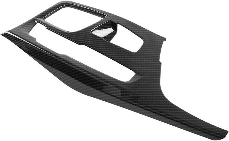 Carbon Fiber Style Center Console Gear Shift Panel Cover Trim, ABS Plastic, 1pc for 5 Series G30 2017-2018 - Scratch, Self Adhesive Design, Luxury Interior Upgrade - Image 1