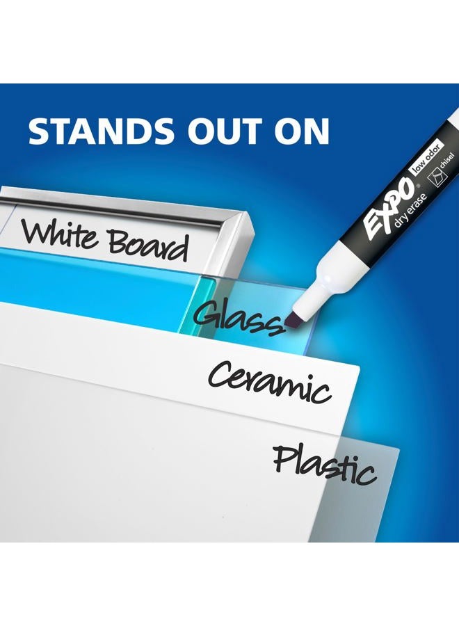 Expo Dry Erase Markers, Low Odor Ink, Assorted Colors, Chisel Tip, 40 Count - Image 4