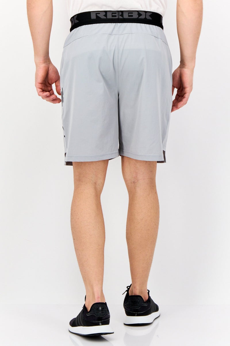 RBX Men Sportswear Fit Training Shorts, Grey  - Image 3