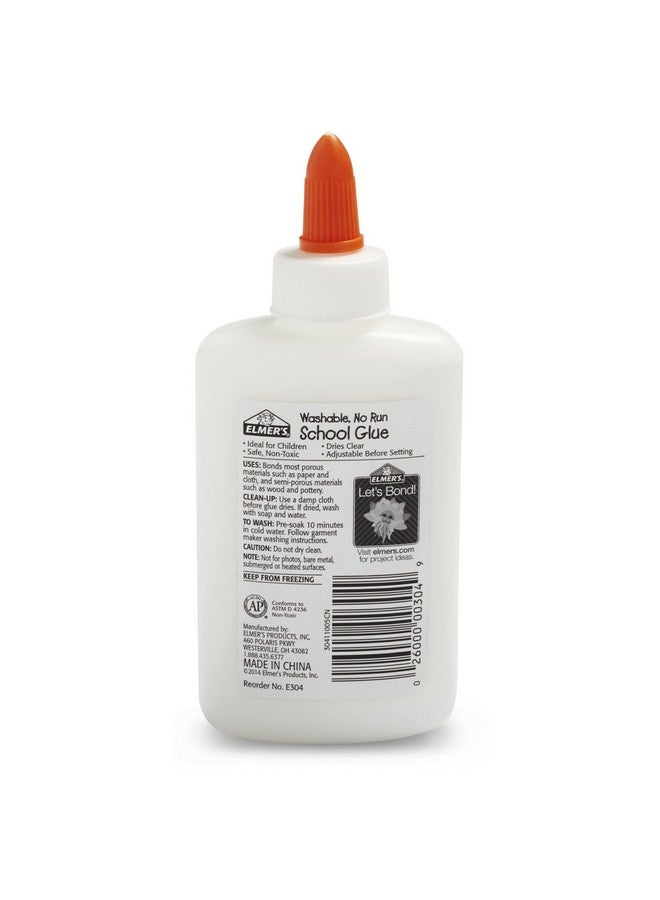 ELMER'S غراء مدرسي سائل أبيض قابل للغسل 4 أونصات رائع لصنع الوحل (5 قطع) - Image 4