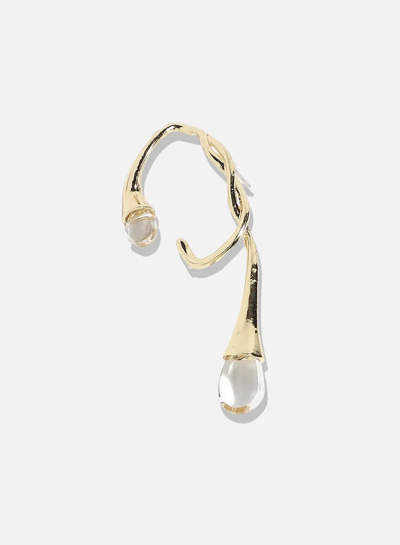 SOHI Modern Edge Artificial Cuff Earring Jewellery
